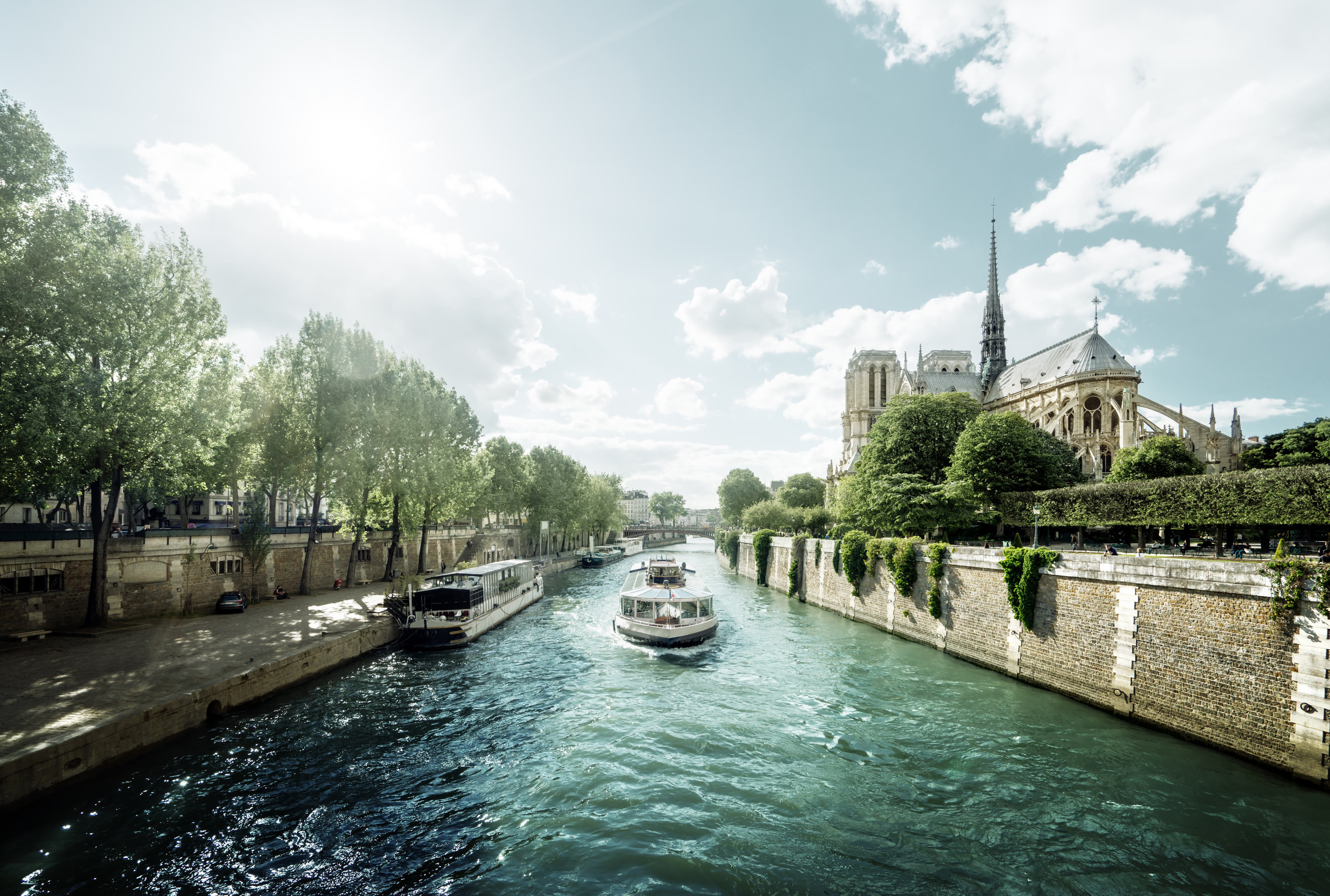 Seine and Notre Dame de Paris, France
