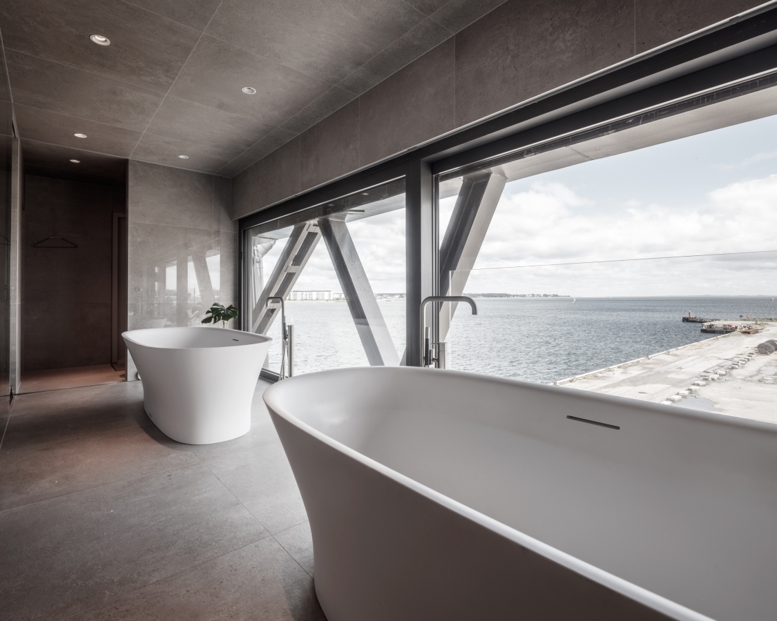 Bathroom at The Krane in Copenhagen, Denmark