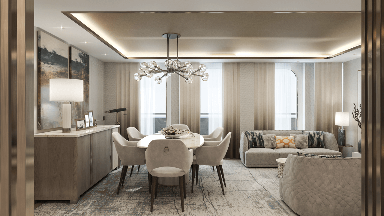 Crystal Endeavor – Crystal Penthouse Suite Living Room