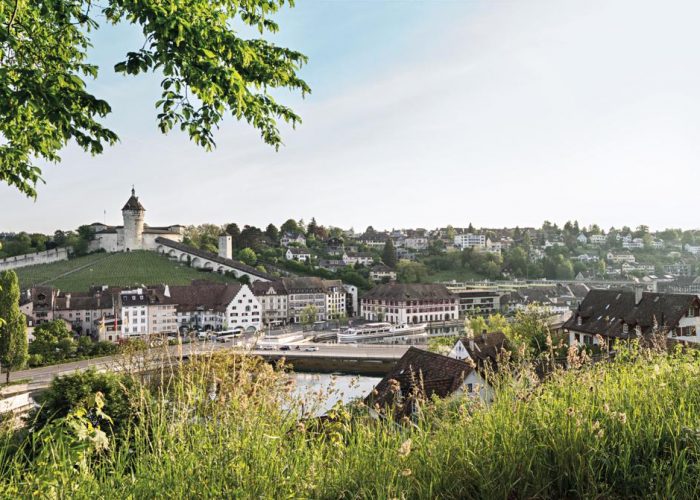 Schaffhausen in Eastern Switzerland, home to the Munot Fortress.