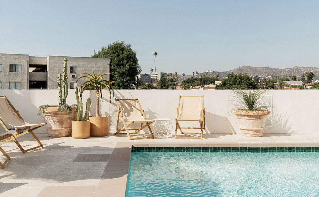 Rooftop pool at Silverlake, L.A.