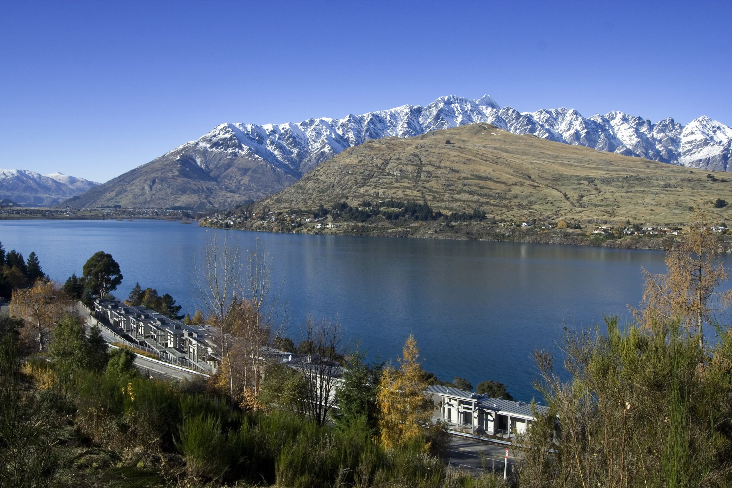 View from above The Rees Hotel Queenstown