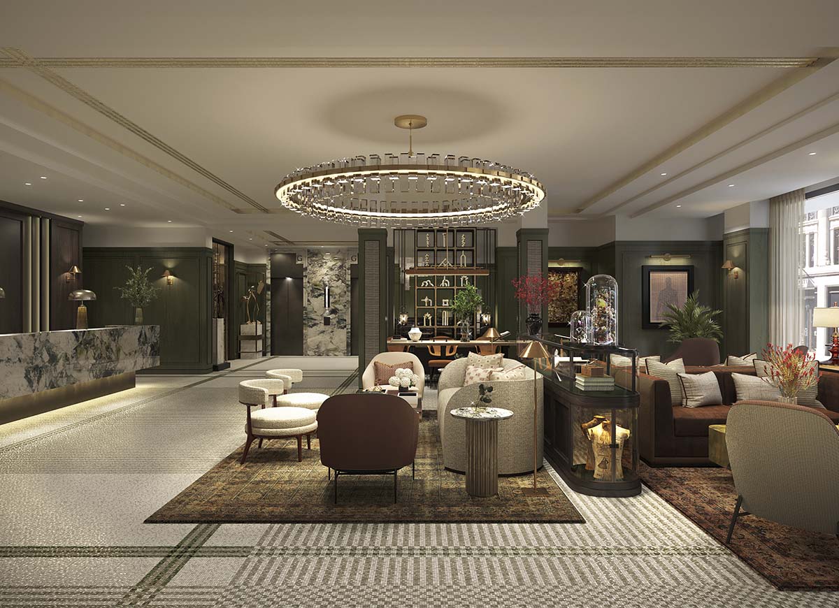 The St. Regis London Rendering London's luxury hotels
