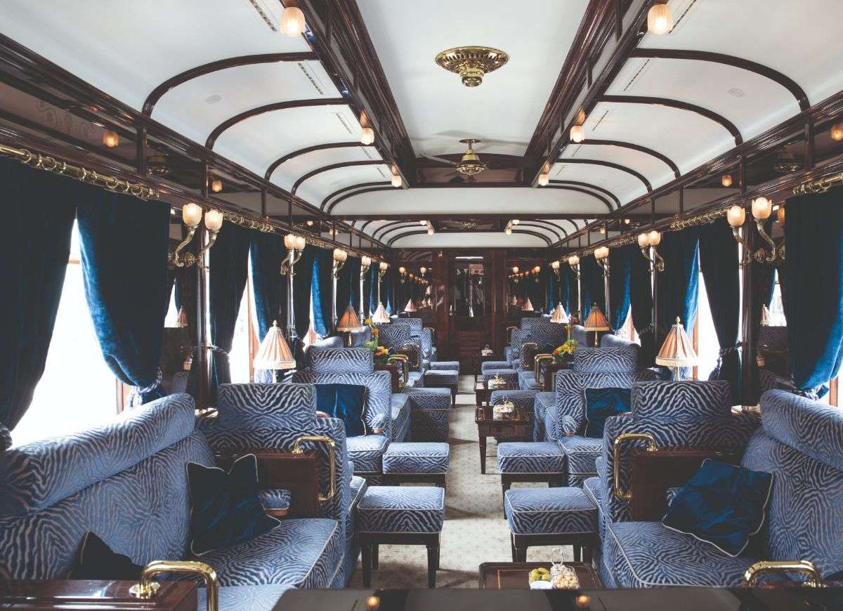 Venice Simplon Orient Express bar. Credit: Belmond
