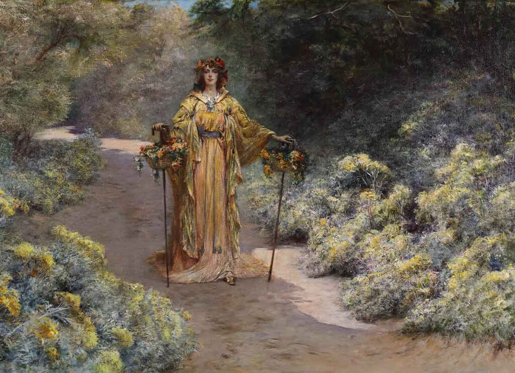 Clairin Georges, Sarah Bernhardt dans son jardin de Belle lle Musée des Beaux-Arts de Tours, cliché D. Couineau.