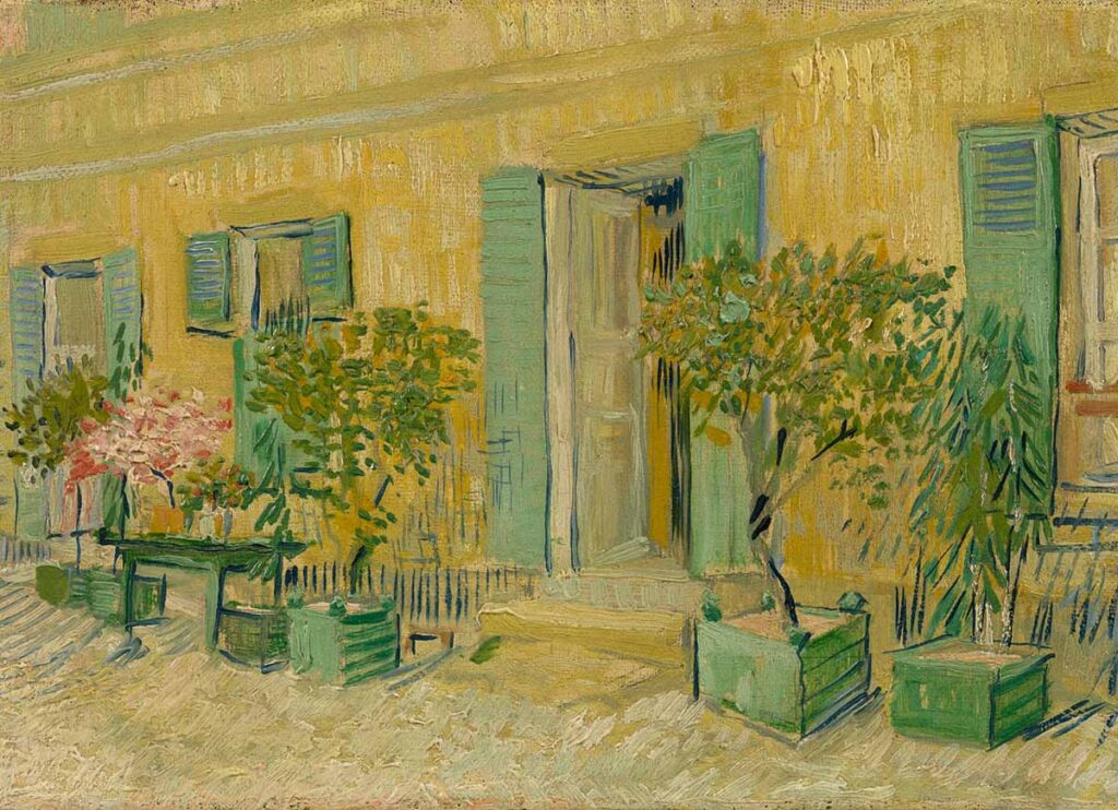 Vincent van Gogh. Exterior of a Restaurant in Asnières, May–June 1887. Van Gogh Museum, Amsterdam (Vincent van Gogh Foundation).